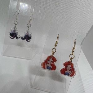 The little mermaid earrings